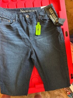 Natural Reflections Men’s Slim High-Rise Jeans - Dark Blue Denim